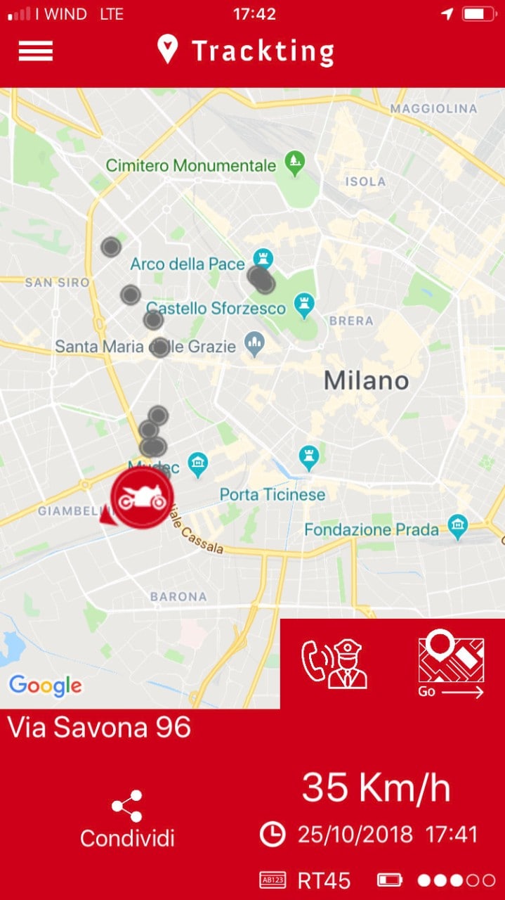 Trackting Smart Alarm: l'antifurto GPS intelligente